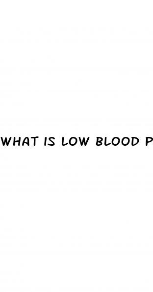 what is low blood pressure and heart rate