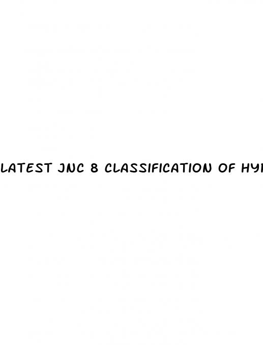latest jnc 8 classification of hypertension