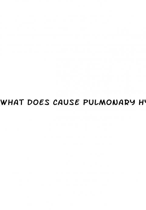what does cause pulmonary hypertension