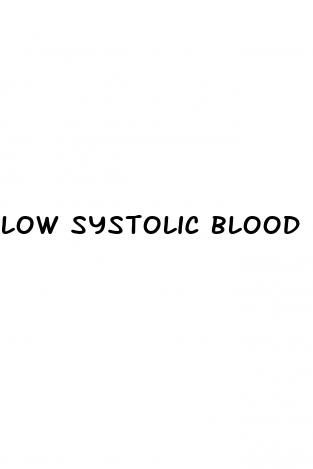 low systolic blood pressure treatment