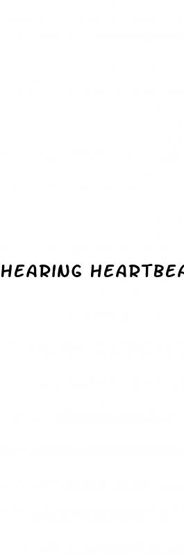 hearing heartbeat in ear high blood pressure