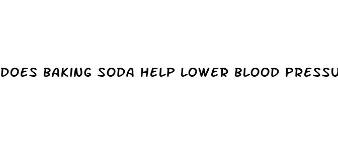 does baking soda help lower blood pressure