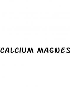 calcium magnesium for high blood pressure