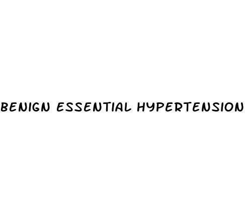benign essential hypertension icd 9