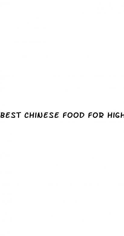best chinese food for high blood pressure