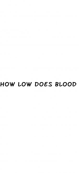 how low does blood pressure get before death
