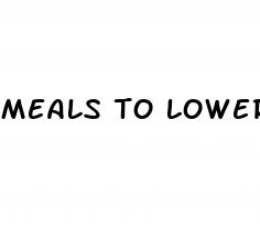 meals to lower blood pressure