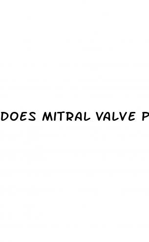 does mitral valve prolapse cause low blood pressure