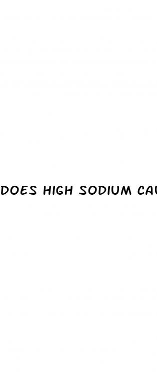 does high sodium cause hypertension