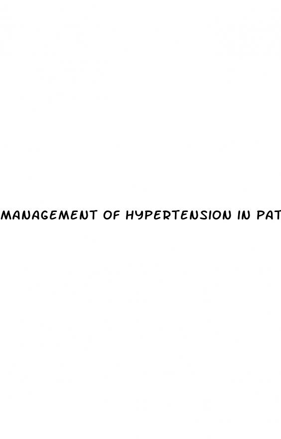 management of hypertension in patients undergoing surgery