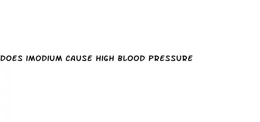 does imodium cause high blood pressure
