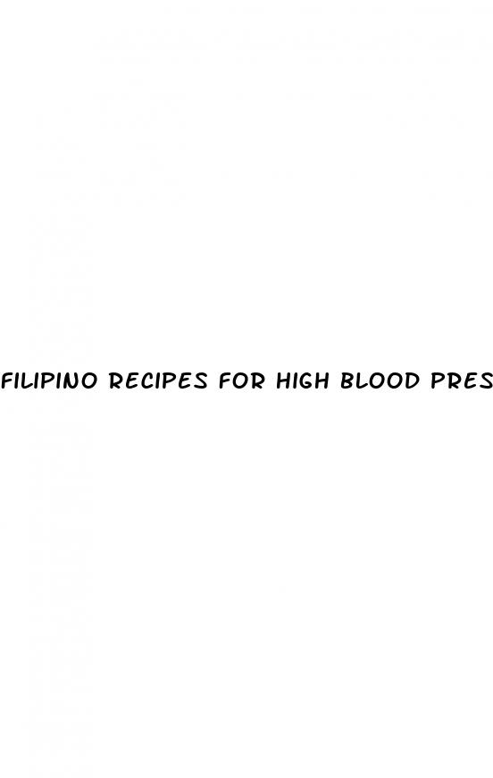 filipino recipes for high blood pressure