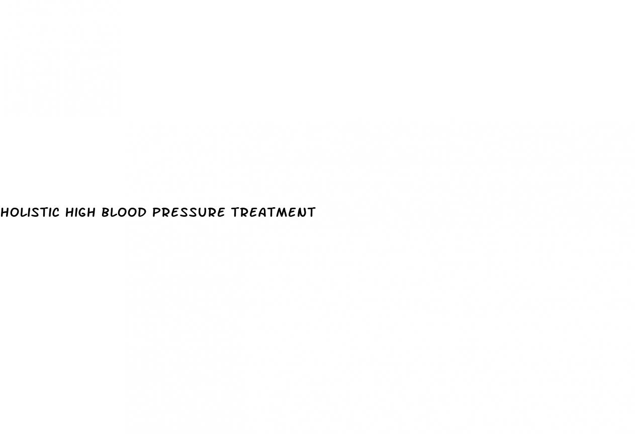 holistic high blood pressure treatment