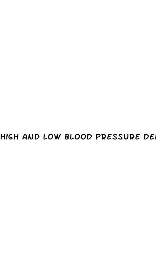 high and low blood pressure definition