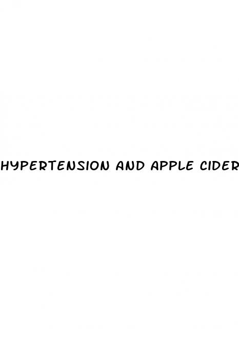 hypertension and apple cider vinegar