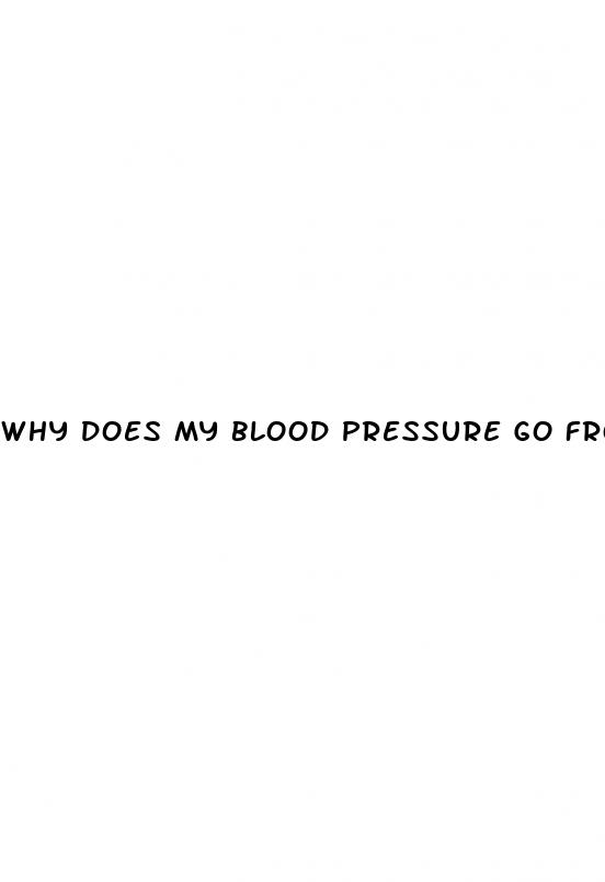 why does my blood pressure go from high to low