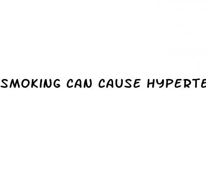 smoking can cause hypertension