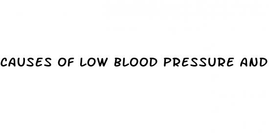 causes of low blood pressure and home remedies