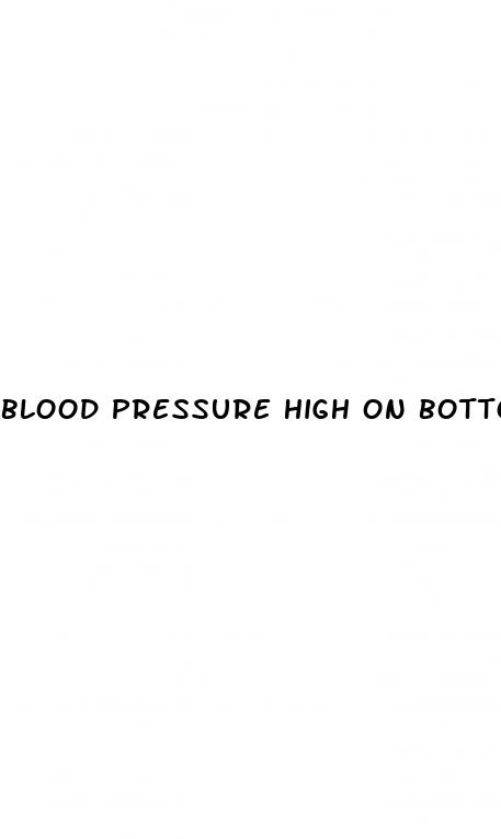 blood pressure high on bottom number