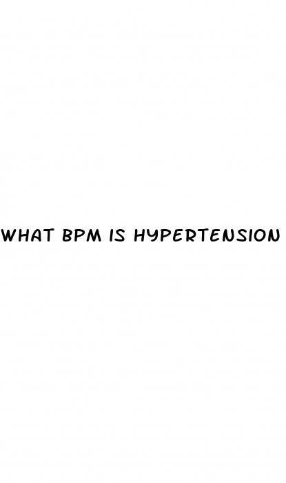 what bpm is hypertension