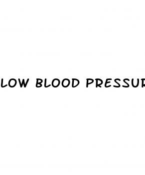 low blood pressure sudden drop