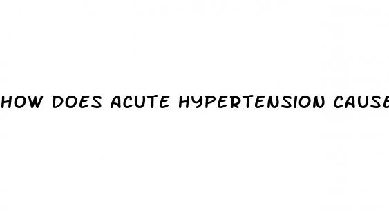 how does acute hypertension cause stroke