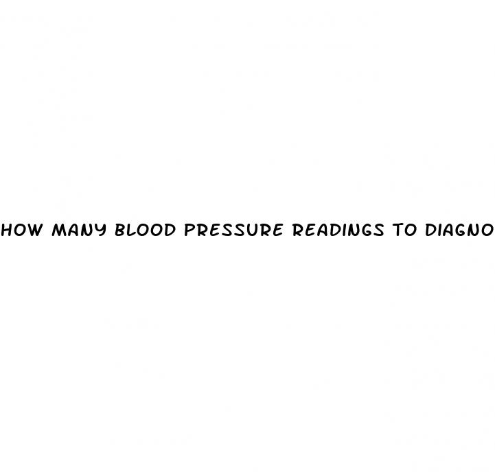 how many blood pressure readings to diagnose hypertension