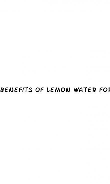 benefits of lemon water for high blood pressure