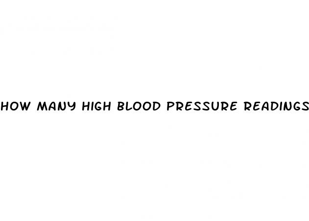 how many high blood pressure readings before diagnosis hypertension