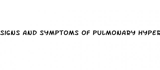 signs and symptoms of pulmonary hypertension in dogs