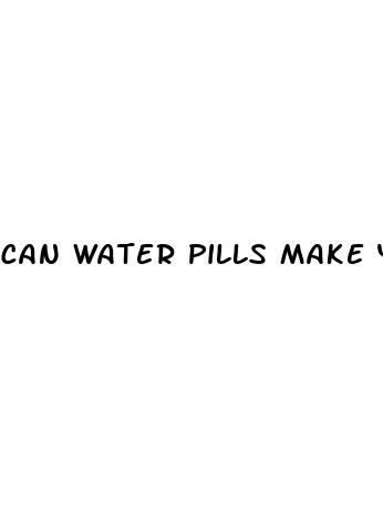 can water pills make your blood pressure go up