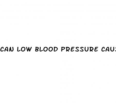 can low blood pressure cause high blood sugar