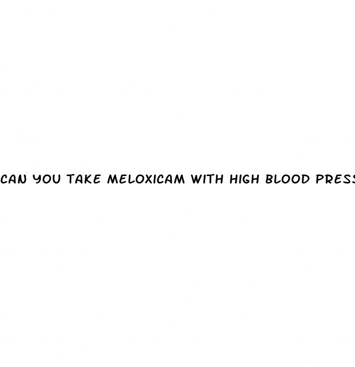can you take meloxicam with high blood pressure medicine