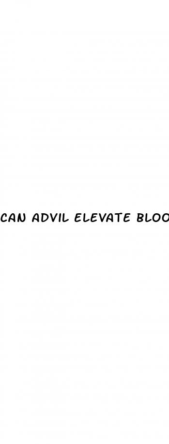 can advil elevate blood pressure
