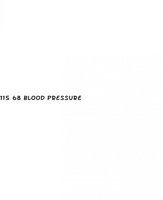 115 68 blood pressure