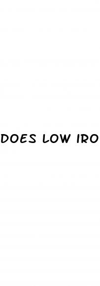 does low iron cause low blood pressure