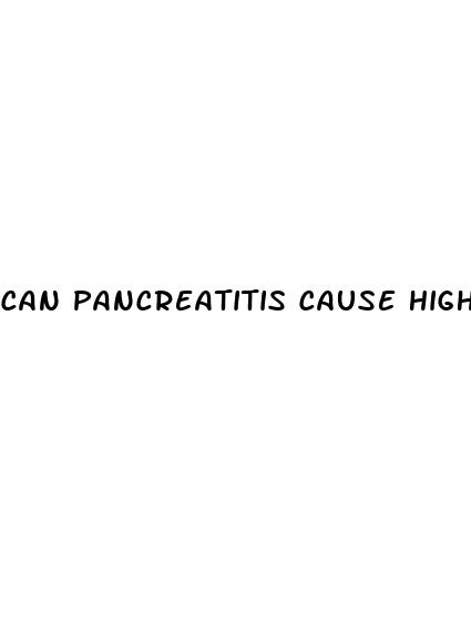 can pancreatitis cause high blood pressure