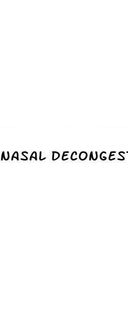 nasal decongestant high blood pressure