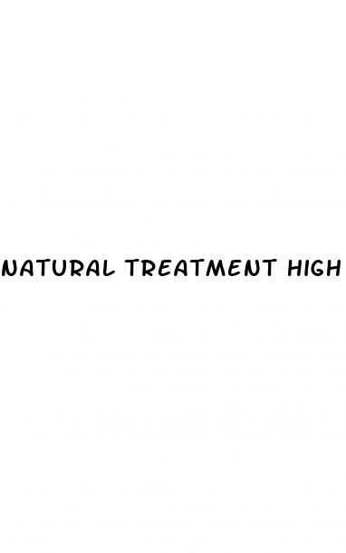 natural treatment high blood pressure