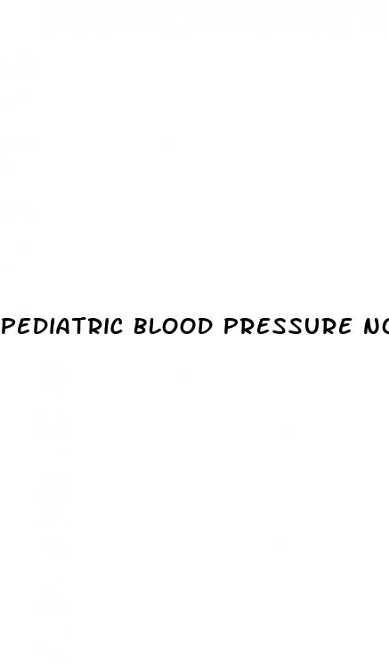 pediatric blood pressure norms