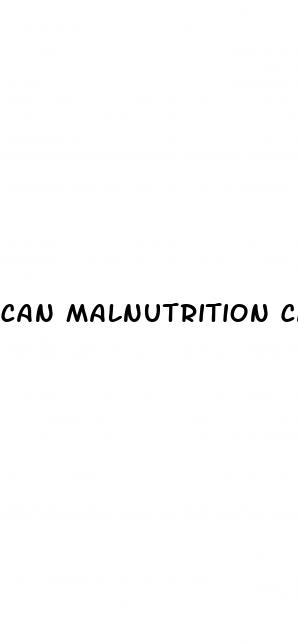 can malnutrition cause low blood pressure