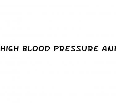 high blood pressure and numbness