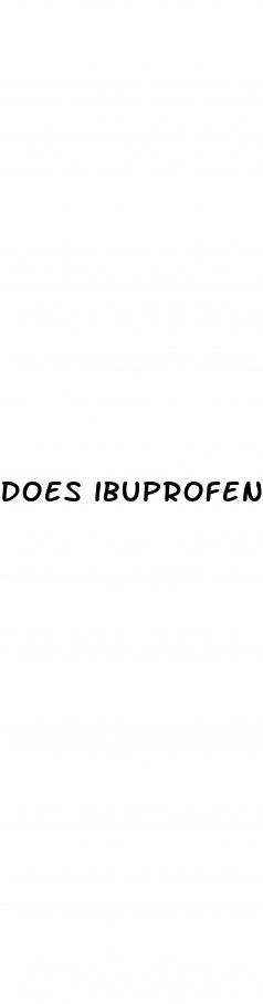 does ibuprofen help with blood pressure