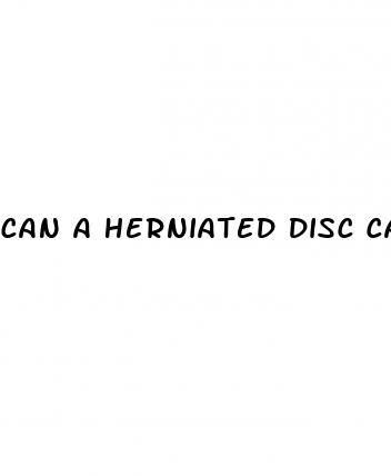 can a herniated disc cause high blood pressure