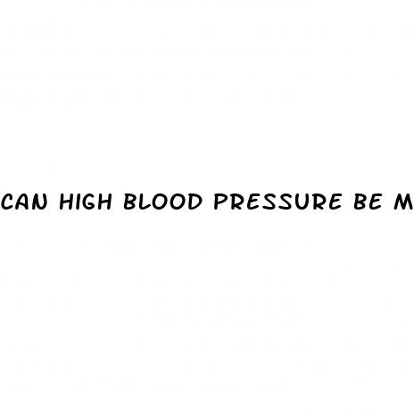 can high blood pressure be managed without medication