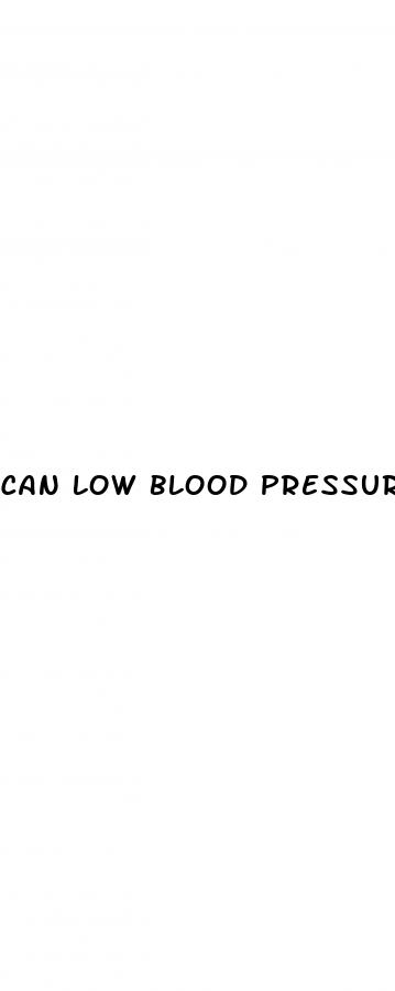 can low blood pressure affect heart rate