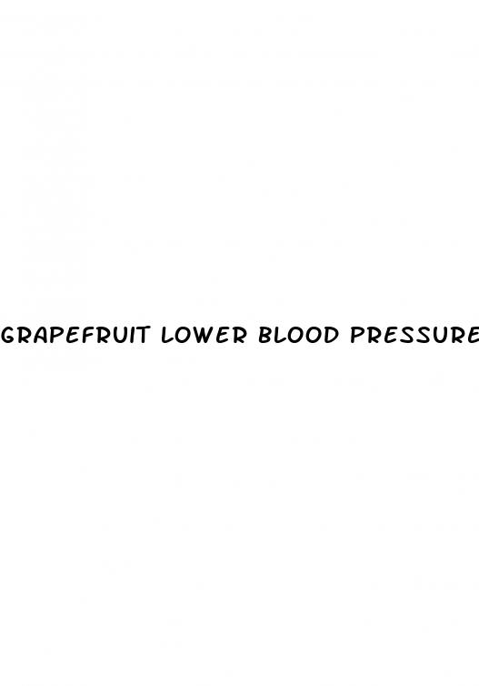 grapefruit lower blood pressure