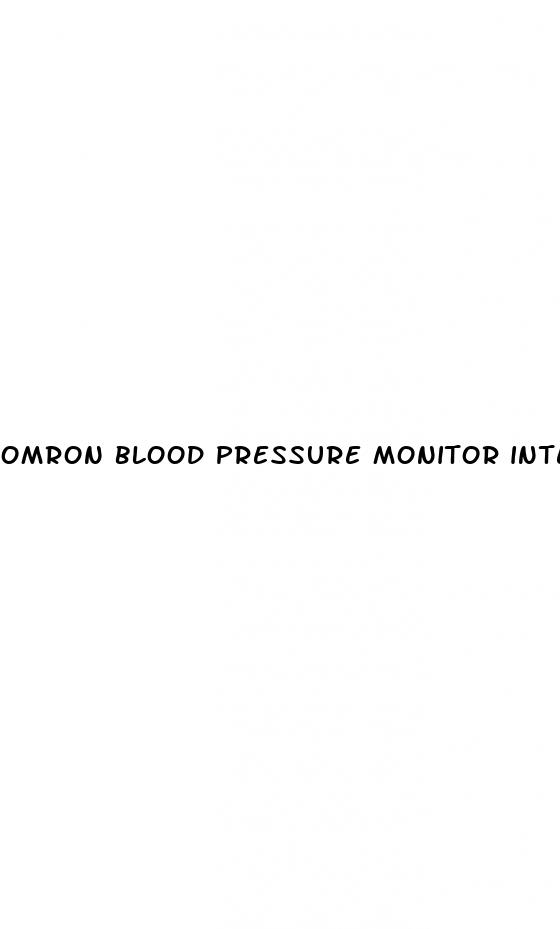 omron blood pressure monitor intellisense
