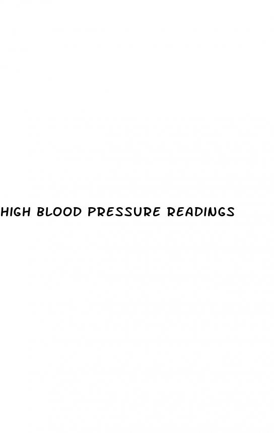 high blood pressure readings