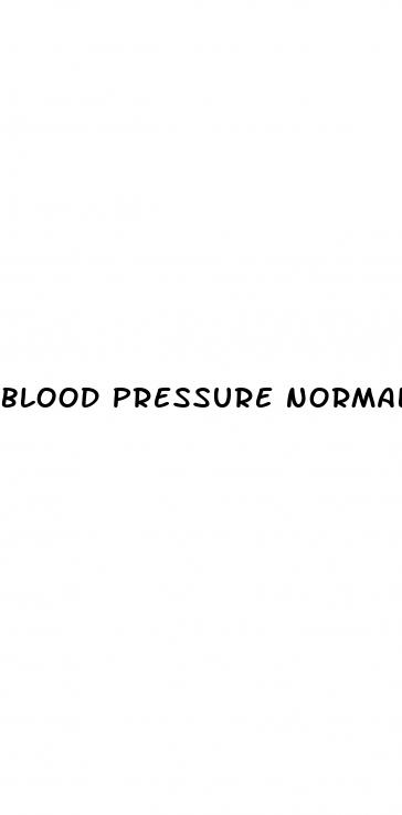 blood pressure normal chart